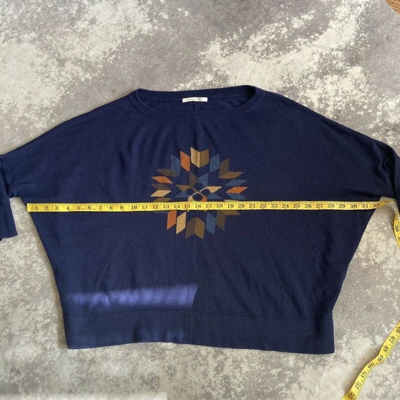 sessun Amish Oversized Boxy Dolman Sleeve sweater blue size‎ medium Angora - Picture 7 of 12